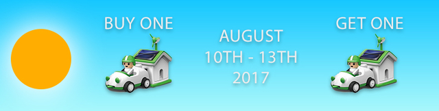 Plug in solar rechargeable kit promotion