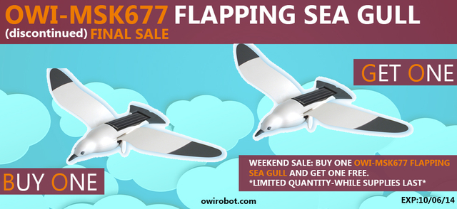 FLAPPING SEA GULL BOGO