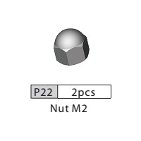 22-3510P22 P22 Nut M2