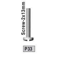 33-3720P33 P33 Screw- 2x13mm