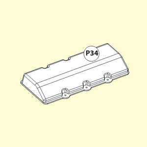 34-3910200P34 Plastic Part Clear 10