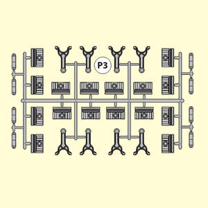 03-3910200P3 Plastic Part Gray