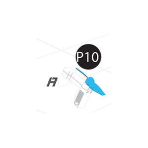 10-4180200P10 Plastic Part Blue/White