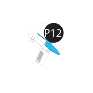 12-4180200P12 Plastic Part Blue/White