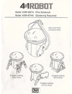 4 in 1 Robot Manual