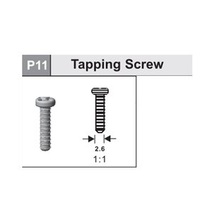 11-535V2P11 Tapping screw (2.6x10)