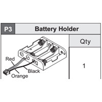 03-536WCBP3 Battery Holder