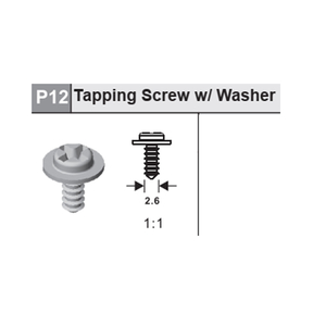 12-53700P12 Tapping screw w/ washer