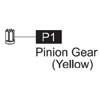 01-61600P1 Pinion Gear (Yellow)