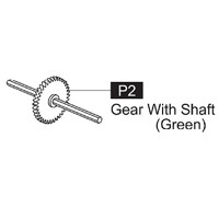02-61600P2 Gear With Shaft (Green)