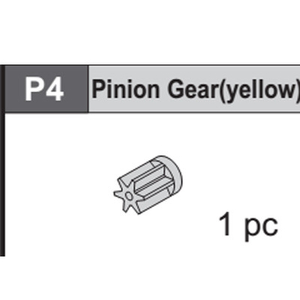 04- 61800P4 Pinion Gear (yellow)