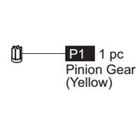 01-64100P1  Pinion Gear (Yellow)