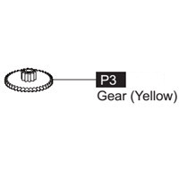 03- 64100P3  Gear (Yellow)