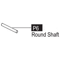 06- 64100P6 Round Shaft (short)