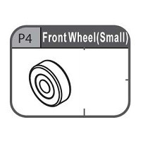 04- 67100P4  FRONT WHEEL (SMALL)