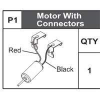 01-75000P1 Motor With Connectors