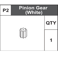 02-75100P2 Pinion Gear (White)