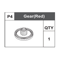 04-75100P4 Gear (Red)