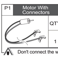 01-75300P1  Motor With Connectors
