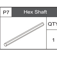 07-75300P7  Hex Shaft