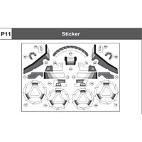 08-75400P11  Sticker
