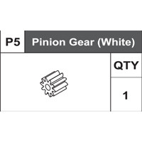 05-75400P5  Pinion Gear (White)
