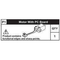 01-89100P1  Motor With PC Board
