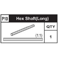 10-89200P10 Hex Shaft (Long)