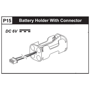 15- 89300P15 Battery Holder W/ Connector