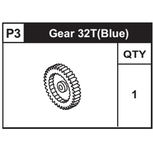 03-89300P3 Gear 32T (Blue)