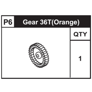 06-89300P6 Gear 36T (Orange)