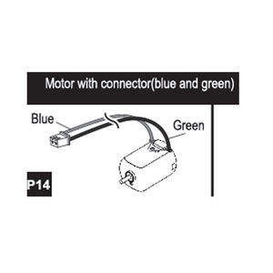 14-96200P14 Motor with connector (blue and green)
