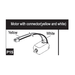15-96200P15 Motor with connector (yellow and white)