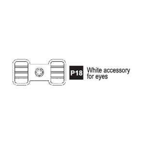 18-96200P18 White Accessory for eyes