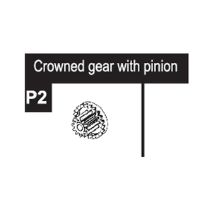 02-96200P2 Crowned Gear With Pinion