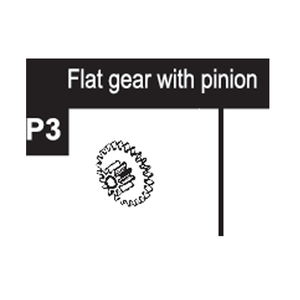 03-96200P3 Flat Gear With Pinion