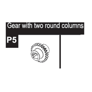 05-96200P5 Gear With two round columns