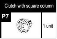 07-96200P7 Clutch with square column