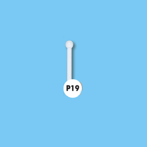 19-3652400P19 White Plastic Part 1