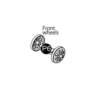 06- 02000P6 Front Wheels