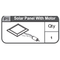 01-67400P1  Solar Panel With Motor