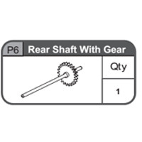 06-67400P6 Rear Shaft With Gear