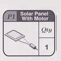 01-67900P1 Solar Panel With Motor