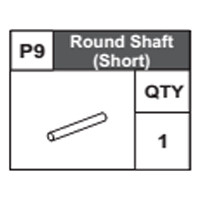 09-68300P9 Round Shaft (Short)