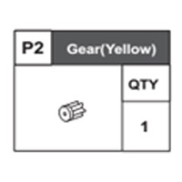 02-68400P2 Pinion Gear (Yellow)