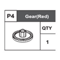04-68400P4 Gear (Red)