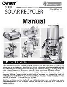 Super Solar Recycler Manual