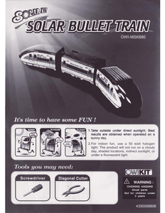 Solar Bullet Train Manual