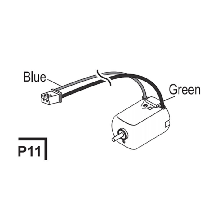 11-99500P11 Motor with connector (blue and green)