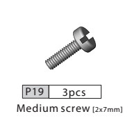 19-3510P19 P19 Medium Screw- 2x7mm